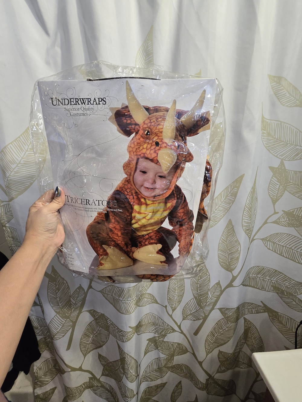 Orange Triceratops Kids Halloween Costume